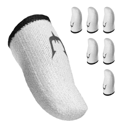 REJECT 指サックゲーム用 (6個入) 銀繊維 ホワイト REJECT 指サック 【プロ選手基準】 超薄 超高感度 ..