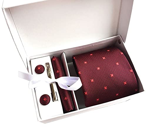 Xiang Ru ネクタイ 4点セット ストライプ チェック 無地 花柄 ビジネス 職場 洗える 通勤 就活 結婚式 ..