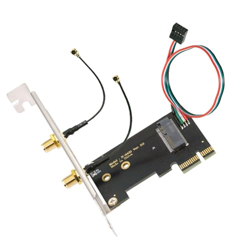 xiwai ワイヤレスネットワークカードアダプター NGFF A/Eキー WiFiカード M.2 NGFF Key-M NVME SSDアダ..