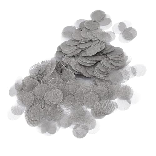 HUIKKJP パイプスクリーン 200枚セット ステンレス製 喫煙 タバコ スクリーン シルバー パイプ網ネット..