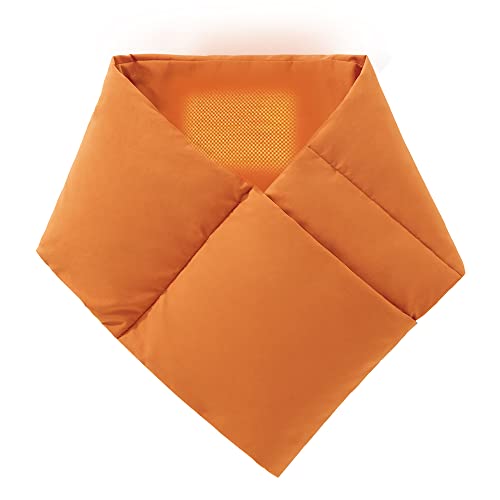 【冬物先行】 アイリスオーヤマ ネックウォーマー FNCT 電熱ネックウォーマー 速暖30秒 洗濯可能 保温 ヒーター カーボンナノチューブヒーター オレンジ