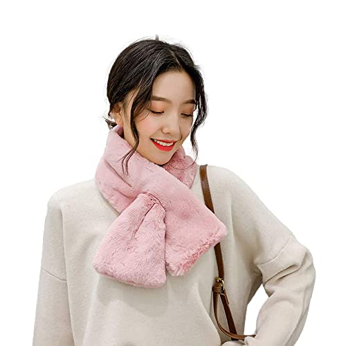 [fourfivesixはる] ティペット ファー マフラー レディース 冬 用 フェイクファー 厚手 無地 ストール ..