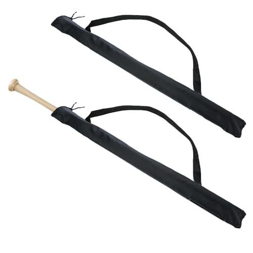 KASELIN バットケース 長さ90cm 野球バット収納袋 2枚セット ショルダー付き プロテクターカバー スリーブ 簡易収納 携帯便利 訓練 野球愛好家用 ...