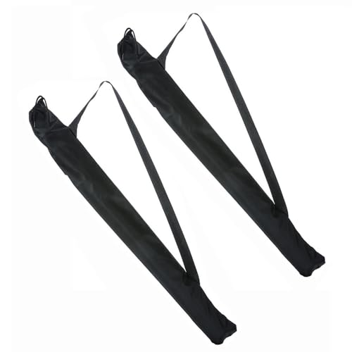 YJRUNFU バットケース 2枚セット バット 薄手 耐久性 簡易 バット袋 持ち運び 子ども 部活 スポーツトレーニング 野球愛好家用 長さ90cm (ブラ...