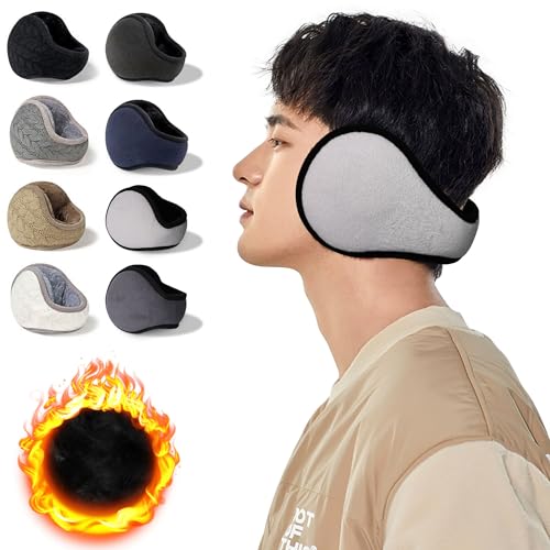 [CHAMOKA] イヤーマフ 防寒極暖 耳あて 冬用イヤーウォーマー 蓄熱効果アップ 極厚ボア 高安定感 裏起毛 耳カバー 耳痛くない 肌に優し..