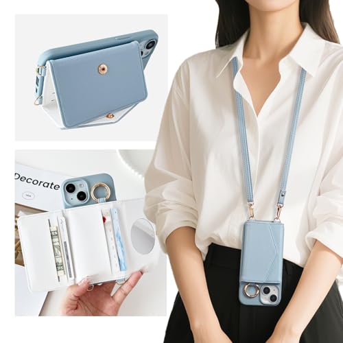 YURAMYRAI ZTE Libero 5G IV (A302ZT) ケース 背面手帳型 対応 ZTE Libero 5G IV A302ZT Nubia Ivy Z6561J スマホケース ショルダー タイプ 携帯ケース 背面カード収納 全面保護カバー 耐衝撃 落下防止 すり傷防止