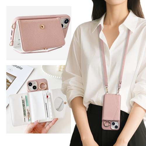 YURAMYRAI ZTE Libero 5G IV (A302ZT) ケース 背面手帳型 対応 ZTE Libero 5G IV A302ZT Nubia Ivy Z6561J スマホケース ショルダー タイプ 携帯ケース 背面カード収納 全面保護カバー 耐衝撃 落下防止 すり傷防止