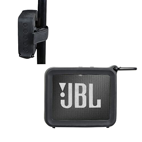 JBL GO 2 Bluetoothスピーカー専用保護収納シリカゲルシェル-Hermitshell(ブラック)