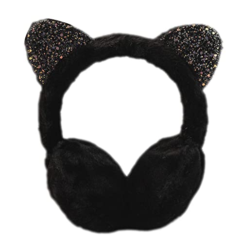 [YUEGUANG] キッズ 耳あて イヤーマフ 防寒 保温 子供用 女の子 猫の耳 可愛い ふわふわ アウトドア 携..