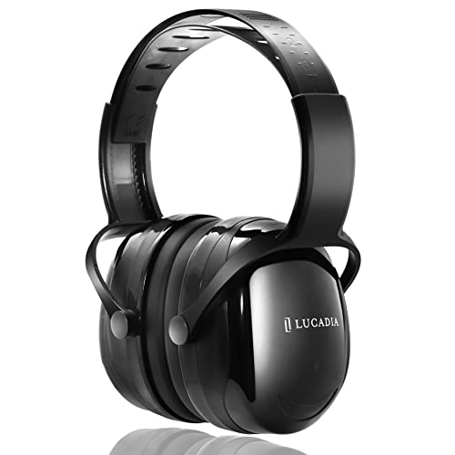 [リスラ] イヤーマフ 防音 遮音 男女兼用 メンズ レディース フリーサイズ 騒音対策 ヘッドホン ルカディア LUCADIA (ブラック)