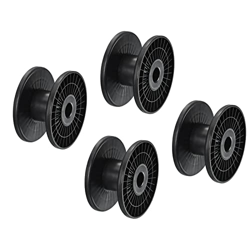 PATIKIL 120mm フロスボビン 4個 プラスチック 空のスプール ワイヤー織りボビン チェーンテープ 刺? ..