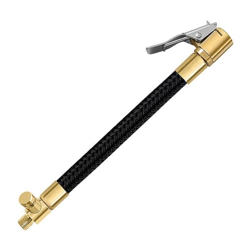 LOYELEY 車 バイク 空気入れ エアーホースポンプ延長ホース バルブ延長チューブ タイヤインフレーショ..