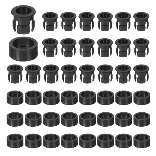 PATIKIL 5mm 発光ダイオードホルダーキット 100個 プラスチックLEDホルダーフラットクリップサークルカ..