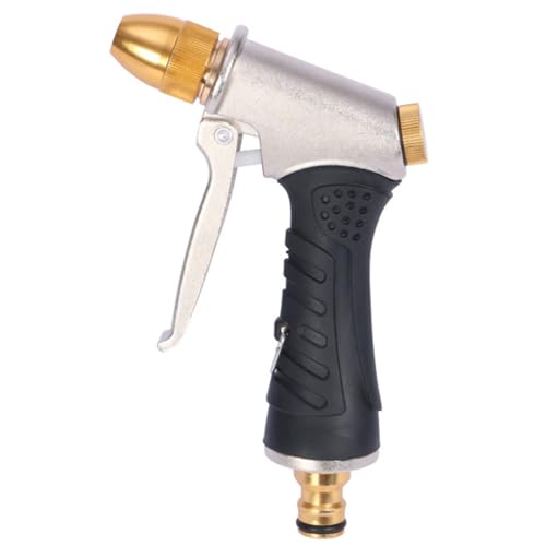 Quikaboo 散水ノズル 高圧 噴射 強力 洗車 ウォーターガン 細 洗浄ガン 4段階調節式 掃除 水やり