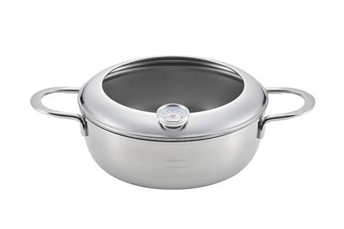 丸山 ルチェンテ 天ぷら鍋 22cm フード付 温度計付 LU-22T IH対応 ガスコンロ対応 揚げ物 揚げ鍋 天麩..