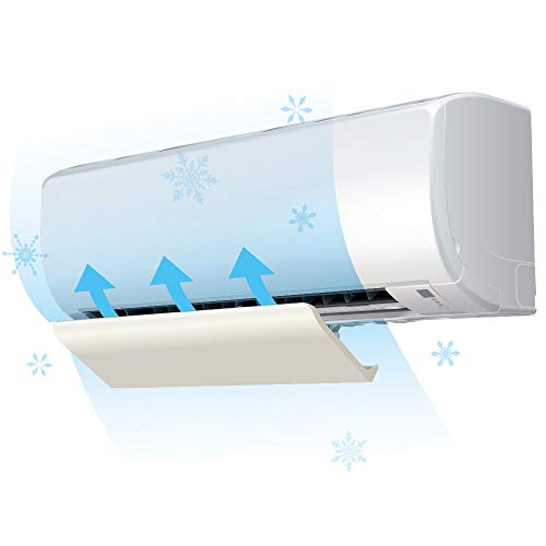 【日本製】エアーウィングプロ プレミアム アイボリー（結露防止・転落防止付き）オフィス 会社 店舗 クーラー 家庭用 業務用 風除け 風よけ かぜよけ 空調 アネモ 吹き出し 羽 フラップ