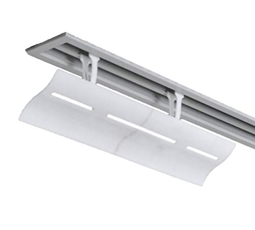 エアーウィング スリット エアコン 風除け 風よけ 4セット(2台入り×4セット 計8台) 12cm×50cm ホワイト AW-12-021-02