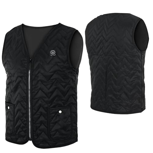 [NELIPO] 電熱ベスト ヒートベスト 男女兼用 9箇所発熱 3段階温度調整 3エリア独立制御 USB給電式 炭素繊維発熱 暖房ベスト 電熱ジャケット 洗濯可能 軽量 防寒 アウトドア 通勤 通学 釣り 登山