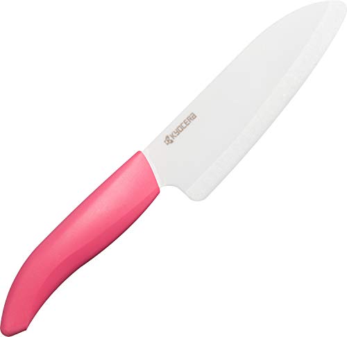京セラ セラミック 包丁 軽く 鋭く キレイに切れる 包丁 三徳 小 14cm 硬いから切れ味が長く続く サビない素材 よく切れる 食洗機 除菌漂白 OK セラミック包丁 牛刀 中華 チャームピンク FKR-140