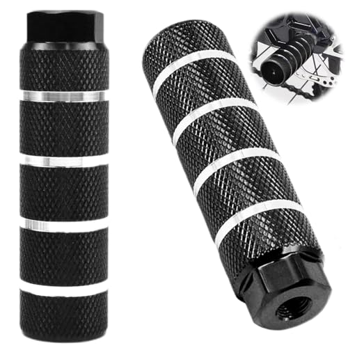 自転車 ステップ ハブステップ 2個入り 全長10cm 外径2.8cm 自転車用アルミフットポスト 耐久性 滑り止..