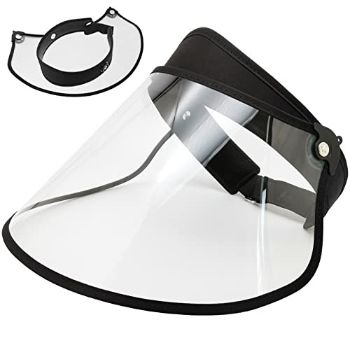 [GOKEI] 薄くなる レインバイザー レインハット クリアバイザー レディース 自転車用レインコート キャ..