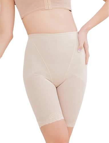 ガードルショーツ 骨盤ガードル ヒップアップ 着圧 ハイウエスト 産後 ぽっこりお腹引き締め 人気 美尻 補正下着 夏用 太もも(L, ベージュ)