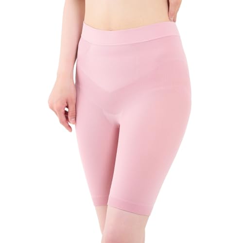 [White Lapin] 産後骨盤サポーター 産後1ヶ月から ガードル 骨盤サポート ハイウエスト ぽっこりお腹 尿もれ (ピンクベージュ, L)