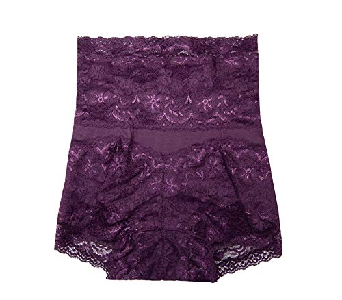 Laulea Akoakoa パープル XL ハイウェスト ショーツ ガードル レディース 補正 下着 パワーネット お腹 レース 女性 補正下着 シェイプアッ...