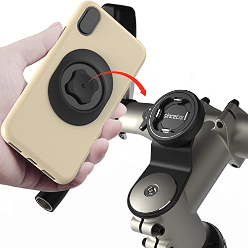 Sincetop 自転車 スマホホルダー 1秒ロックアップ ロードバイク クロス バイク すまほ ホルダー アルミ..