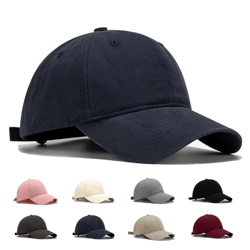 [Senteria] キャップ メンズ レディース 大きいサイズ 帽子 無地 深めタイプ 紫外線対策 日よけ 人気 シンプル おしゃれ 野球帽 調整可能 ゴルフ アウトドア ランニング スポーツ 登山 釣り 男