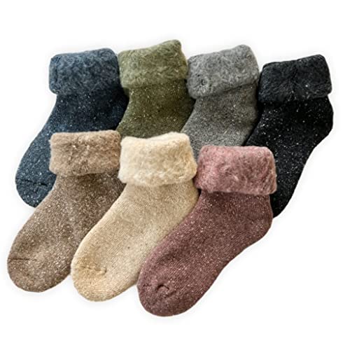 靴下 レディース ウール靴下 厚手 あったか もこもこ ルームソックス 履く毛布 裏起毛 ソックス  ...
