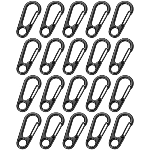 PARTISAN 20個セット ミニ カラビナ 軽量 キーホルダー 鍵 バッグ バックパック 吊り下げ 収納 便利 丈..