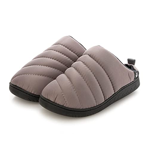 [ITALICO] イタリコ VASTVIGOR ダウンサンダル ユニ 男女兼用 あったかスリッパ ルームシューズ スリッポン グレー レディース メンズ M