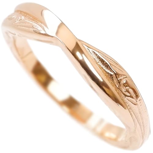 [ジュライス] ハワイアンジュエリー リング 指輪 レディース メンズ ユニ 男女兼用 ステンレスリング クロス つけっぱなしOK 金属アレルギー対応 サージカルステンレス クロスリング スクロ