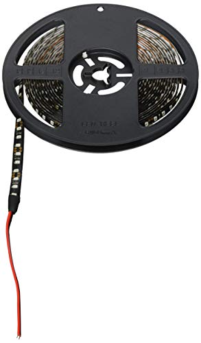 【e-auto fun】12V 5M 600連SMD3528 超高輝度 LEDテープ 防水 切断可能 黒ベース 正面発光 イルミネーション (黒ベース/イエロー)