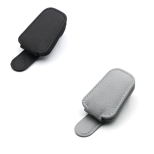 YIBOOOM サングラスホルダー 車載用メガネホルダー 車用収納 サンバイザー メガネクリップ メガネホル..