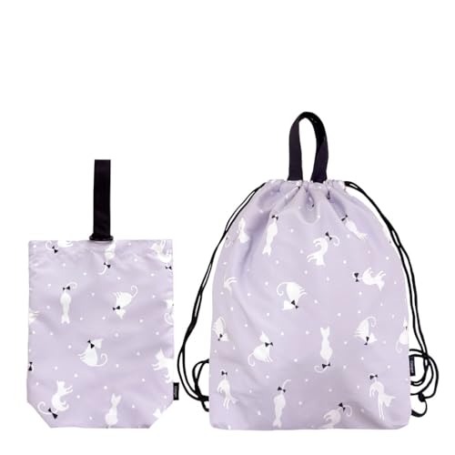 [Dear　Cologne] 撥水 入園入学 2点セット 体操着袋 上履き入れ 大きめ 子供 キッズ 大容量 マチ付き ..