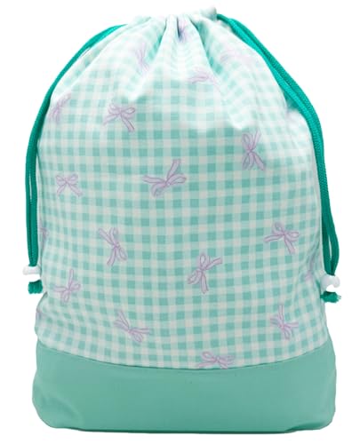 [miwaki] 体操着袋 女の子 おきがえ袋 巾着袋 大 旅行用 ポーチ マチあり 小学校 幼稚園 保育園 シンプ..