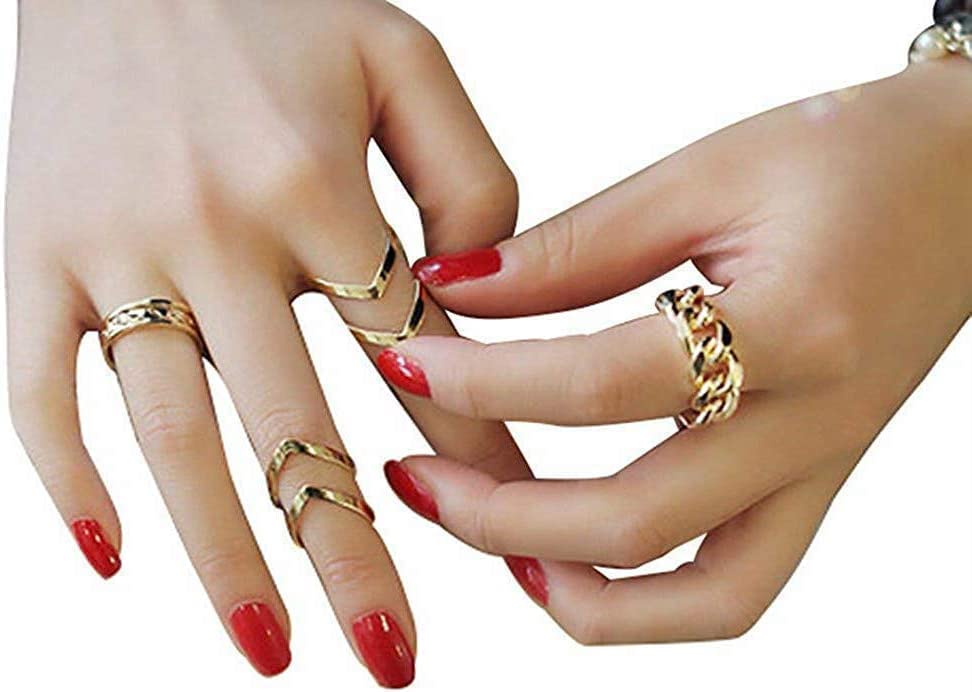 [mitetuboueki] 3点セット ★ ミディリング ファランジリング 幅広 極細 指輪 リング 重ね付け セット ジュエリー レディース アクセサリー x61 (シルバー)