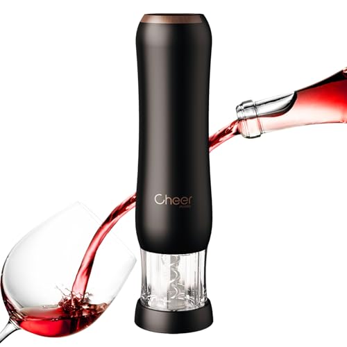 CheerModa 電動ワインオープナー 充電式 フランスデザイナー ボタンなしの全自動設計 ボトルにセットす..