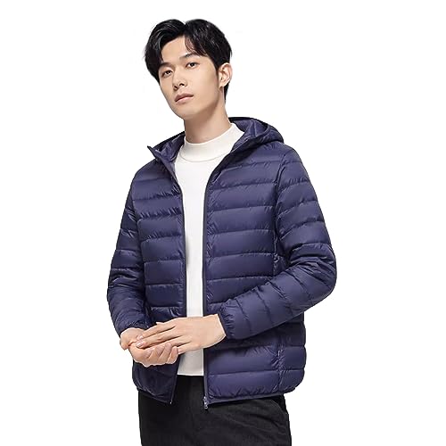 Beylimcy メンズ ダウンジャケット ウルトラライト ダウン ジャケット 無地 軽量 暖かい  ...