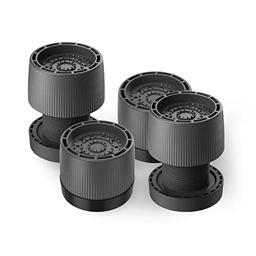 bifine 洗濯機 かさ上げ ゴム足 4個セット 洗濯機 机 かさ上げ台 50-70mm高さ調整でき 洗濯機台 滑り止..