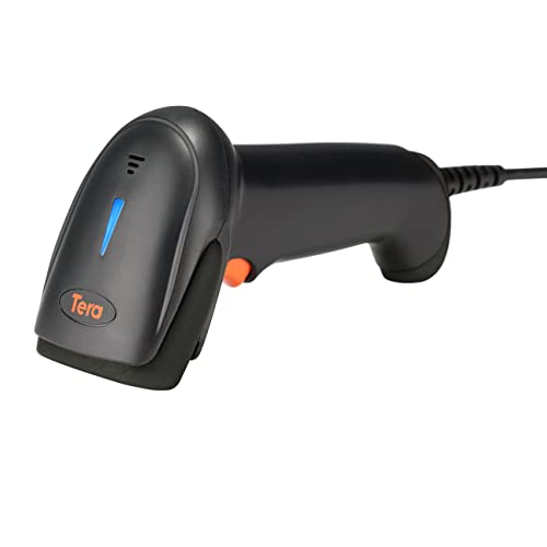 Tera バーコードリーダー USB 1次元 レーザー 有線 高速読取 軽量 バーコードスキャナー Windows 対応 ..