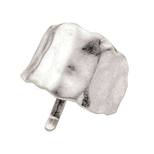 [Cream dot．] クリームドット ヘアアクセサリー レディース 人気 ポニーフック ヘアフック ヘアカフス ヘアゴム 変形 歪 くすみ加工 ヴィンテージ調 マット つや消し 【シルバー×