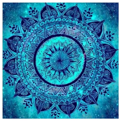 clowin 【集中力を高める】 ダイヤモンドアート キット 曼荼羅 マンダラ 瞑想 初心者 簡単 マンダラア..