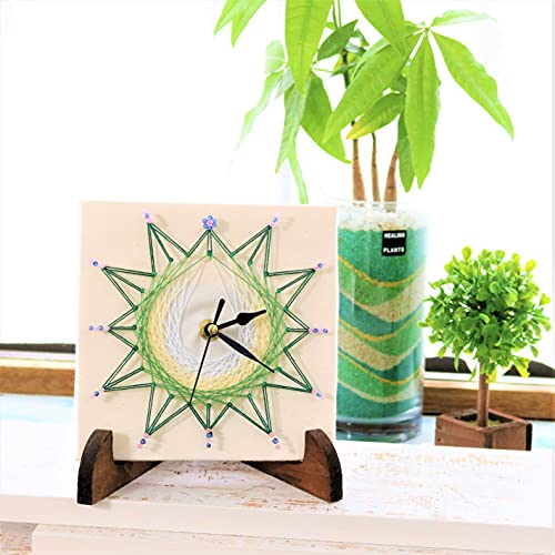 TUKUMO まち針ストリングアート 「北欧時計~Moi~」夏休み 自由研究 手芸キット 工作 手作り 子供 大人 ..