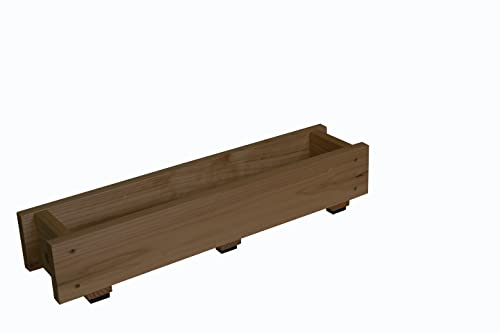 WOODPRO ダックス プランター 100型 長さ600mm DB（ダークブラウン）色 木製 国産 60cm×14cm×高さ12cm 受注生産