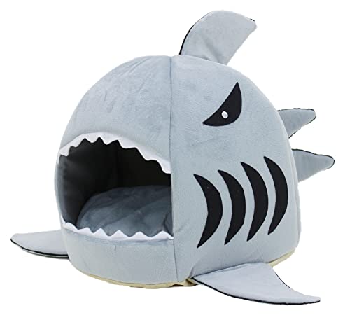 PetStyle ペットハウス ペットベッド ドーム型 犬 猫 サメハウス かわいい おしゃれ ペット マット ハウス ベッド Sサイズ