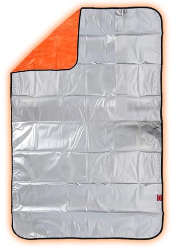 BasicStandard アルミシート サバイバル ブランケット 4層 保温 ぽかぽか 静音 非常用 携帯 コンパクト..