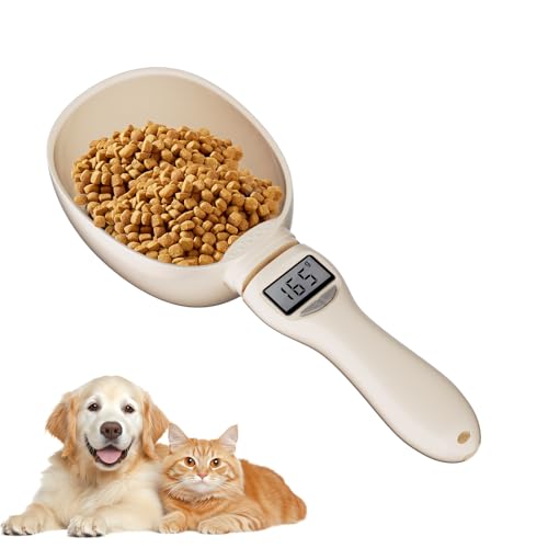7JI ペットフード 計量スプーン はかり デジタル 取り外し可能 ペット用品 犬・猫用 ペット 給餌スプーン